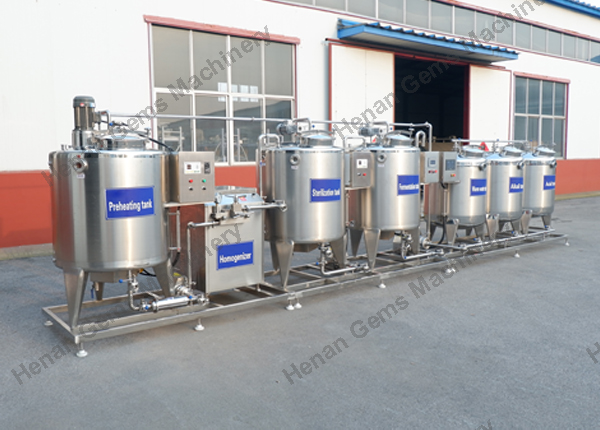 500L Milk Pasteurizering Line-4