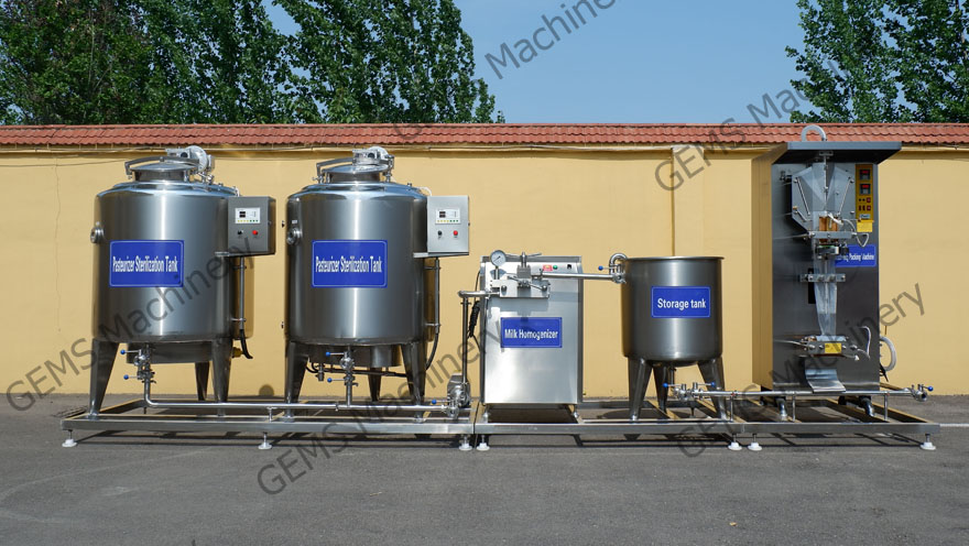 Milk Pasteurizer homogenizer and packing line.jpg