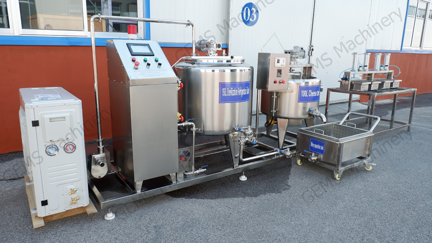 150L Pasteurizer Cooler Tank and 100L Cheese Vat with whey separator tank.jpg