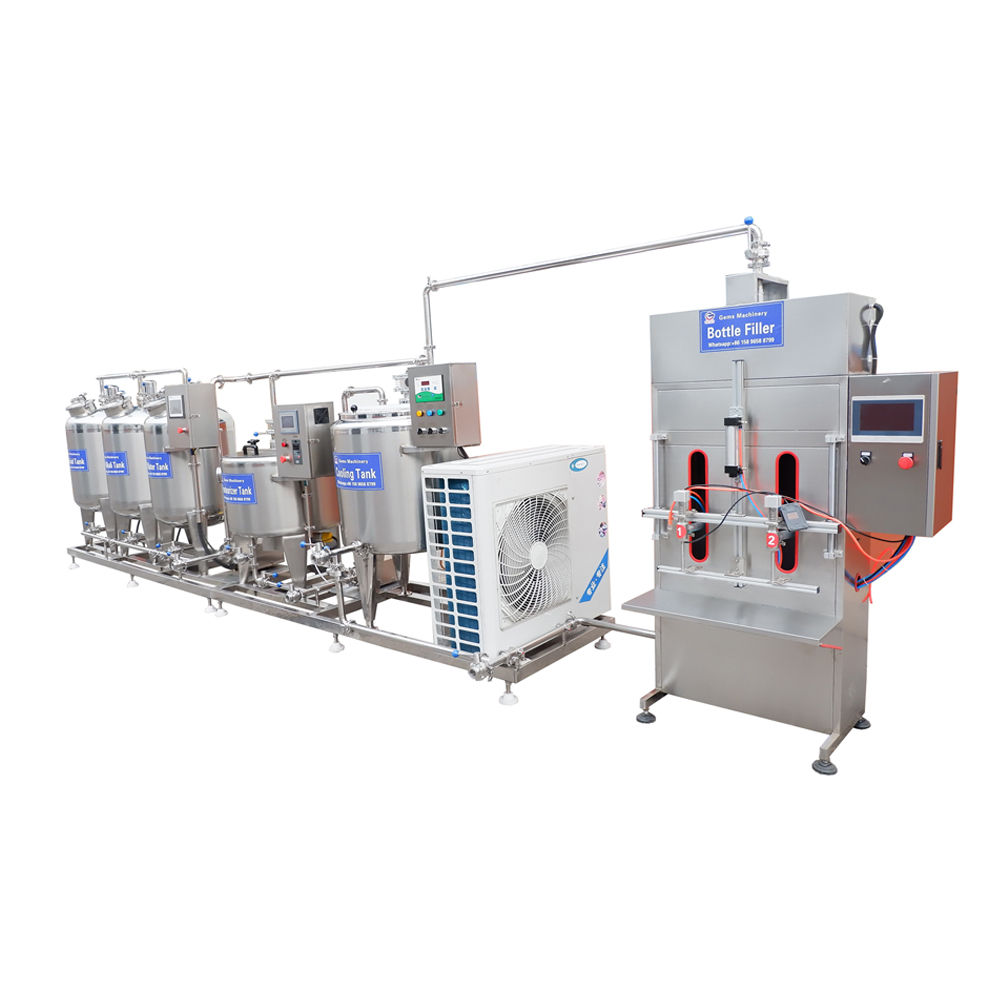 100L 150L 200L Milk Pasteurization Cooling Filling Line